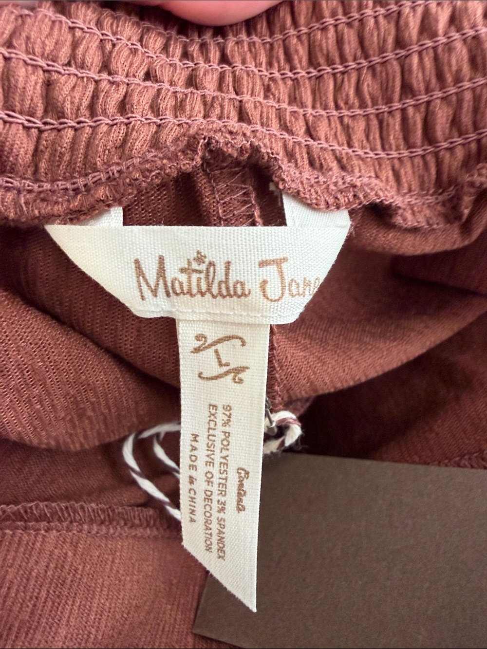 Matilda Jane Wide-Leg Capris in Rust Brown - Picture 2 of 3
